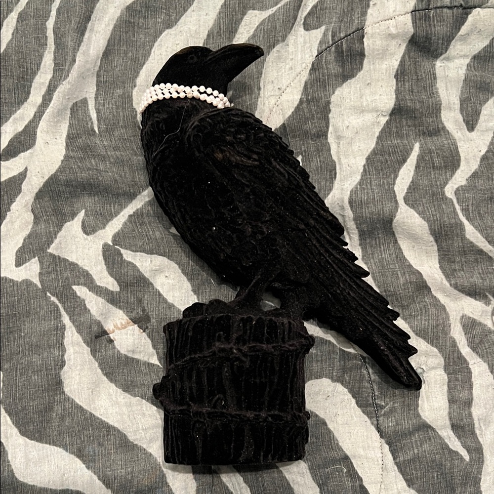 Velvet Crow Halloween Decor